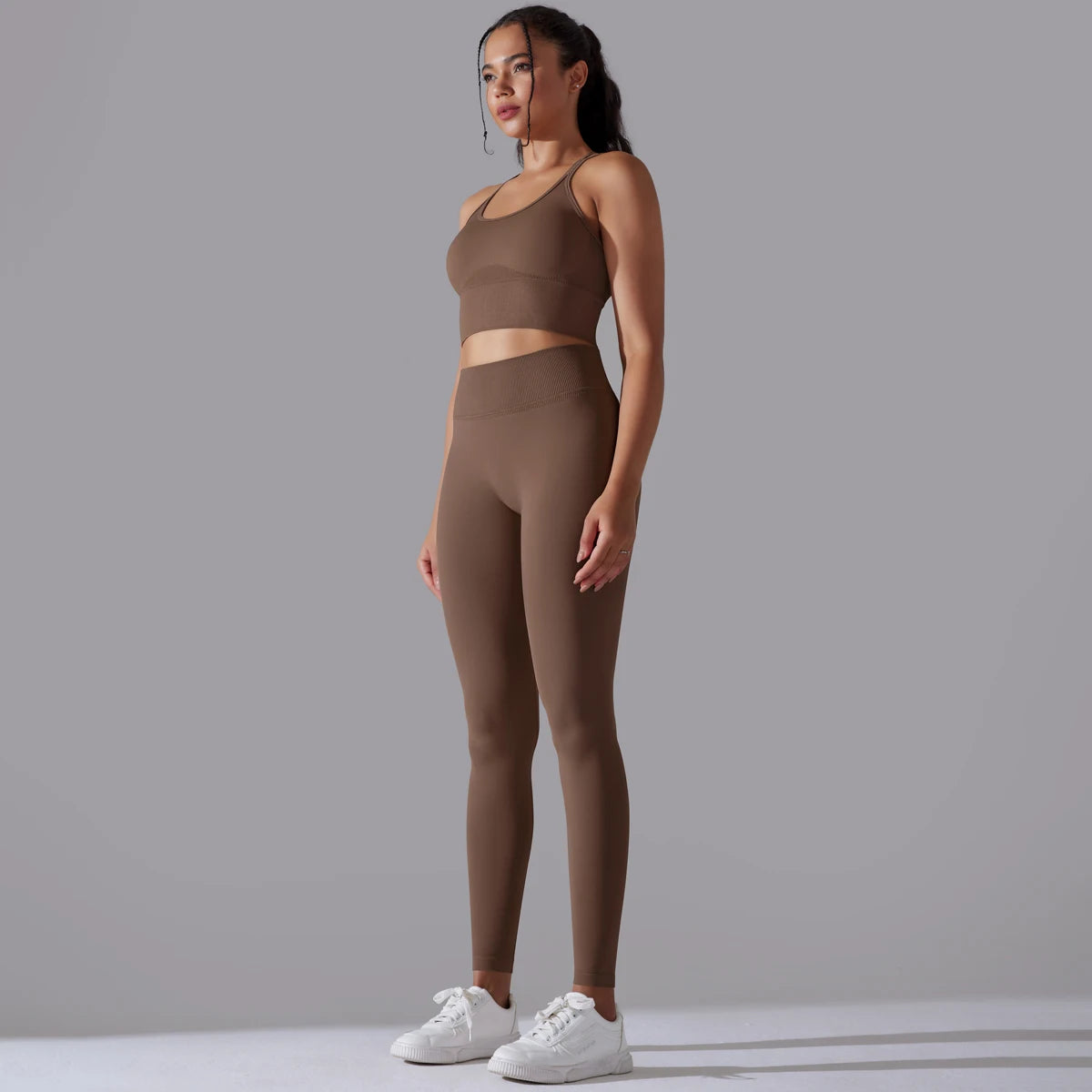 Curve & Flow Set - Brushed Fabric Moisture-Wicking