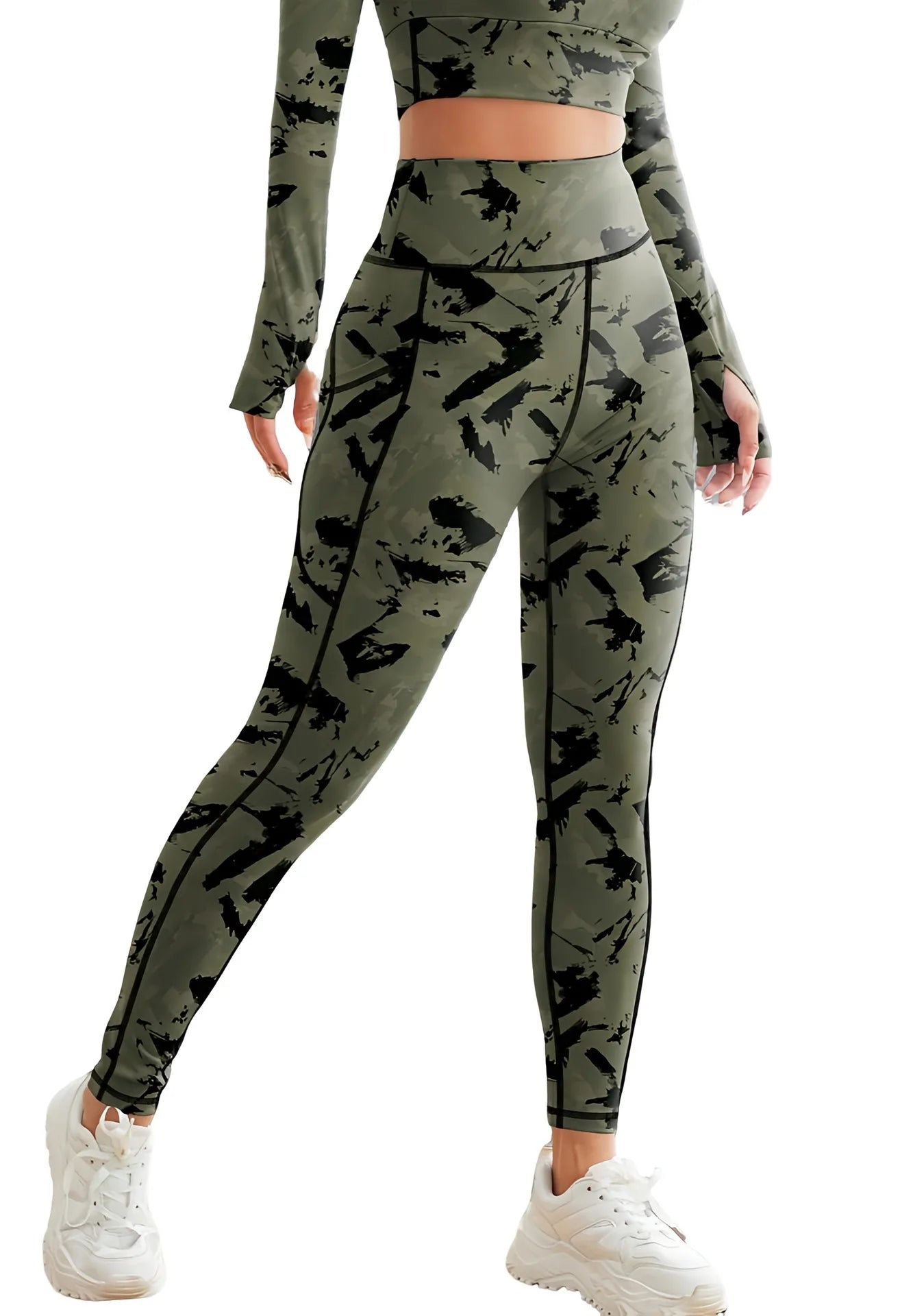 Second Skin Leggings - Patchwork Print