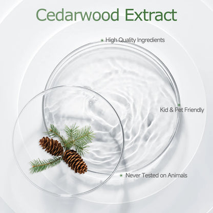 Cedarwood Essential Oil | Pure Plant Aromatherapy Oil for Diffuser, Humidifier & Soap