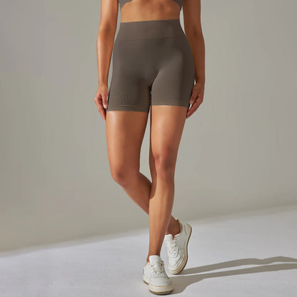 Women’s Seamless Sports Shorts | High Waist Push Up Gym