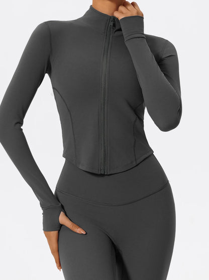 Women Zip Up Yoga Jacket | Ultra Soft Quick Dry Sports Top