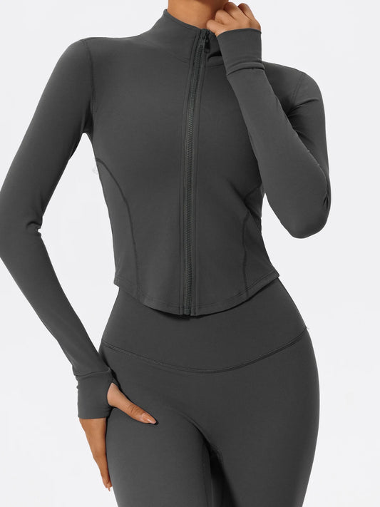 Women Zip Up Yoga Jacket | Ultra Soft Quick Dry Sports Top