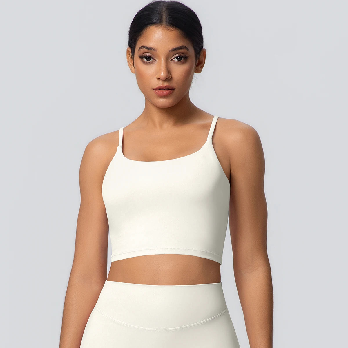 Women Backless Sports Bra Naked Feel Yoga Gym Workout Padded Top