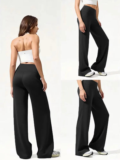 Sculpt & Flow Leggings - Wide Leg Black