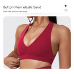 Hearuisavy Yoga Sports Bra | Women’s Breathable Gym Fitness Top