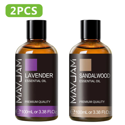 1MAYJAM Essential Oils 100ML Aromatherapy Pure Essential Oil for Diffuser Burner