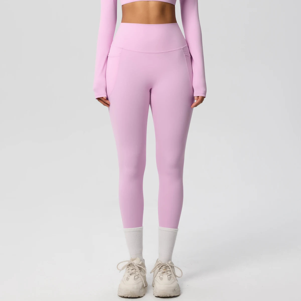 Second Skin Leggings - Pocket High Waist Blue