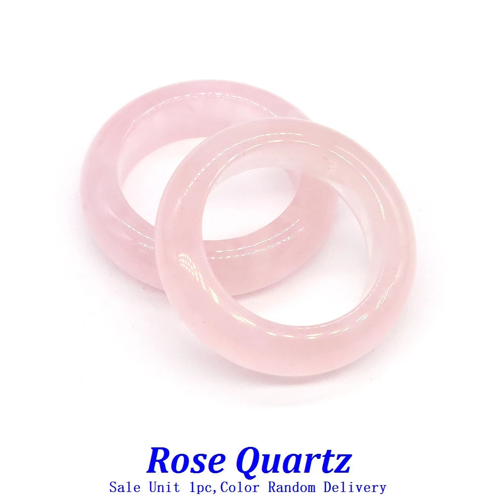 Crystal Rings – Natural Stone Reiki Healing Gem  Fashion Bridal Wedding Women Love Rings | Jewelry Accessories & Valentine’s Day Gift