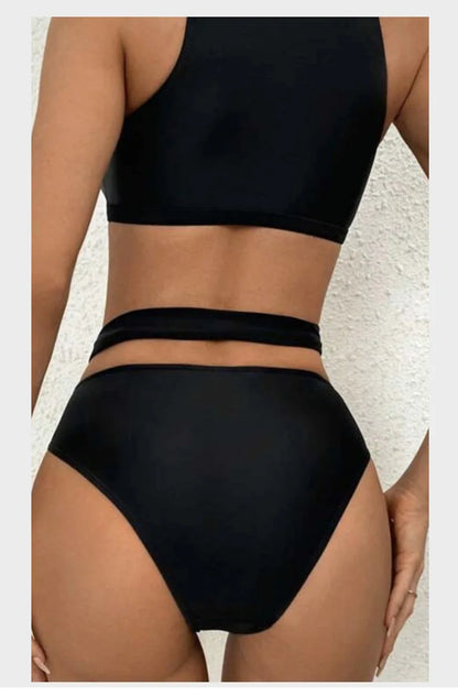 Coastline Aura - Black Mesh Two-Piece