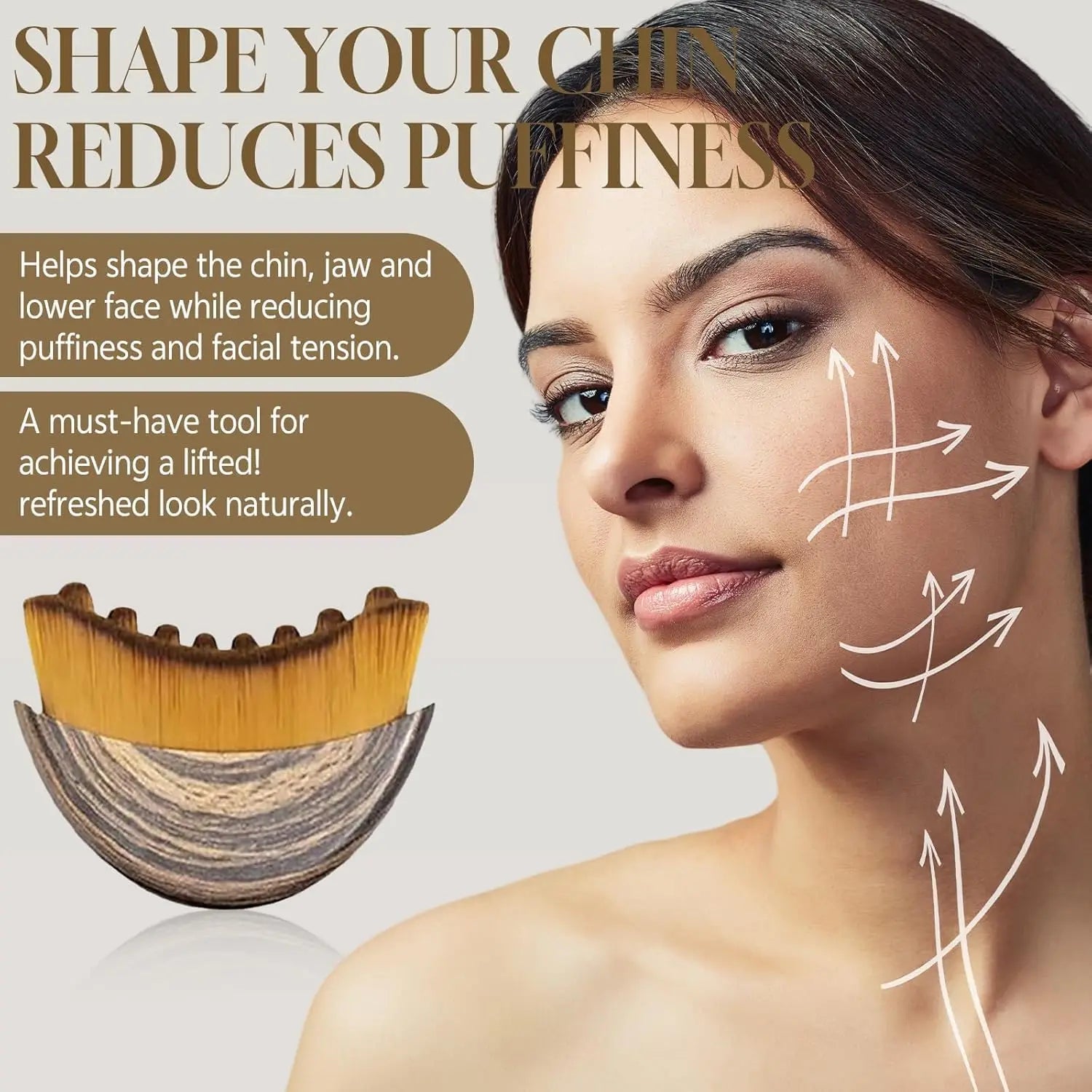 Lymphatic Contour Face Brush | Facial Drainage & Sculpting Tool