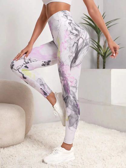 Second Skin Leggings - Seamless Multicolor Pattern
