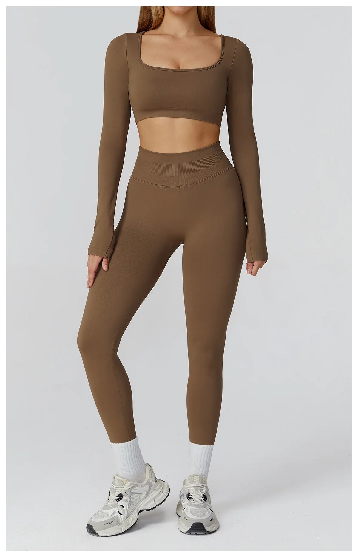 Women’s Gym Yoga Top | Square Neck Backless Fitness Outfit