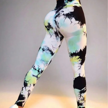 Second Skin Leggings - Seamless Multicolor Pattern
