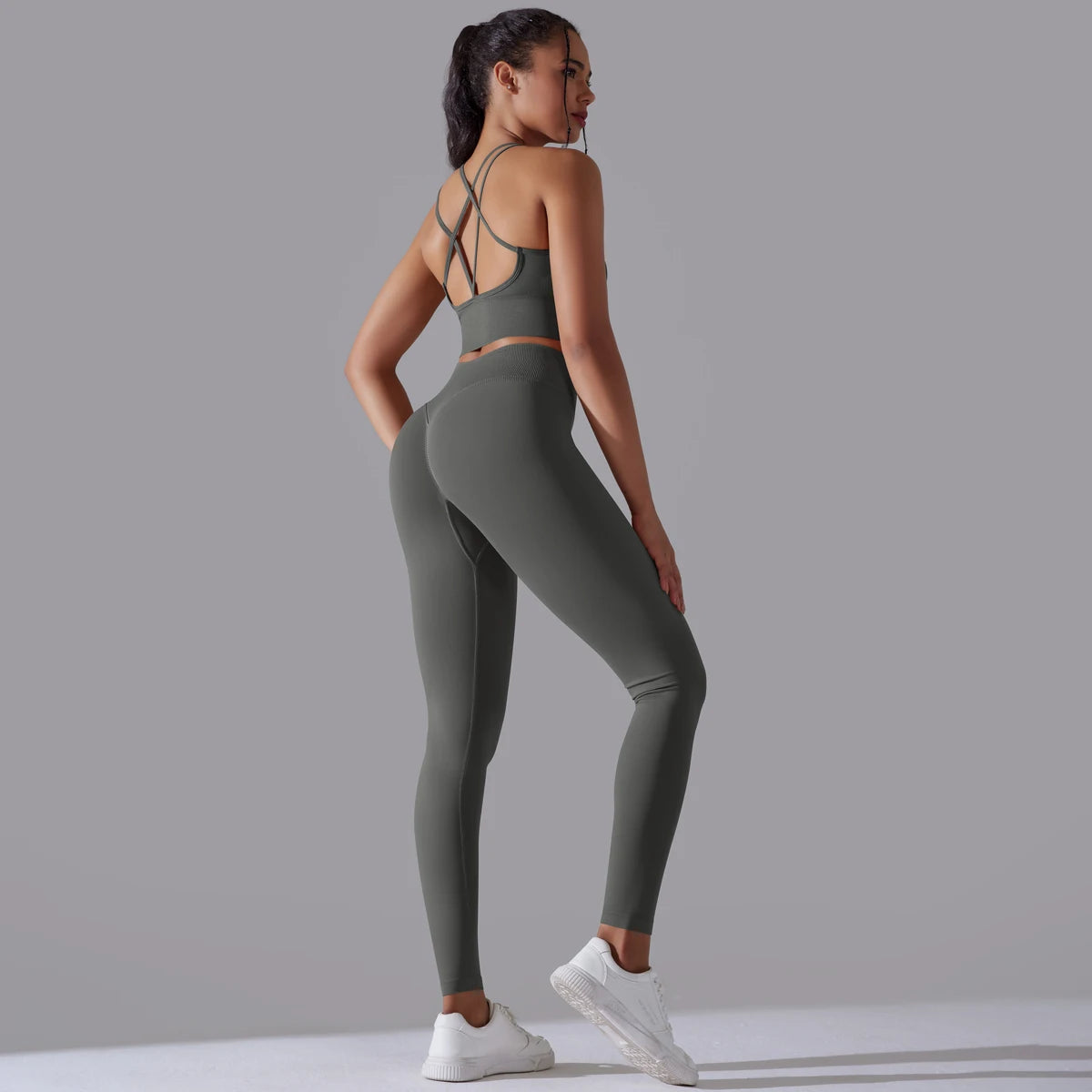 Curve & Flow Set - Brushed Fabric Moisture-Wicking