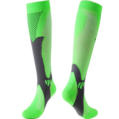 Womans Mens Running Compression Socks Unisex 20-30mmHg Sport Pain Relief Black