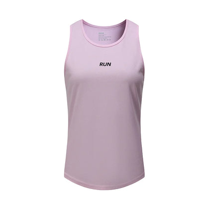 Women Athletic Running Vest Quick Dry Gym Fitness Sleeveless Tank Top