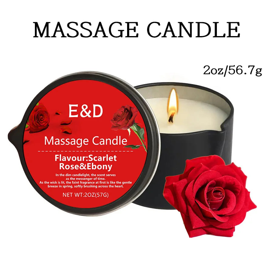 EVODUCK Luxury Massage Oil Candle | Stress Relief Aromatherapy