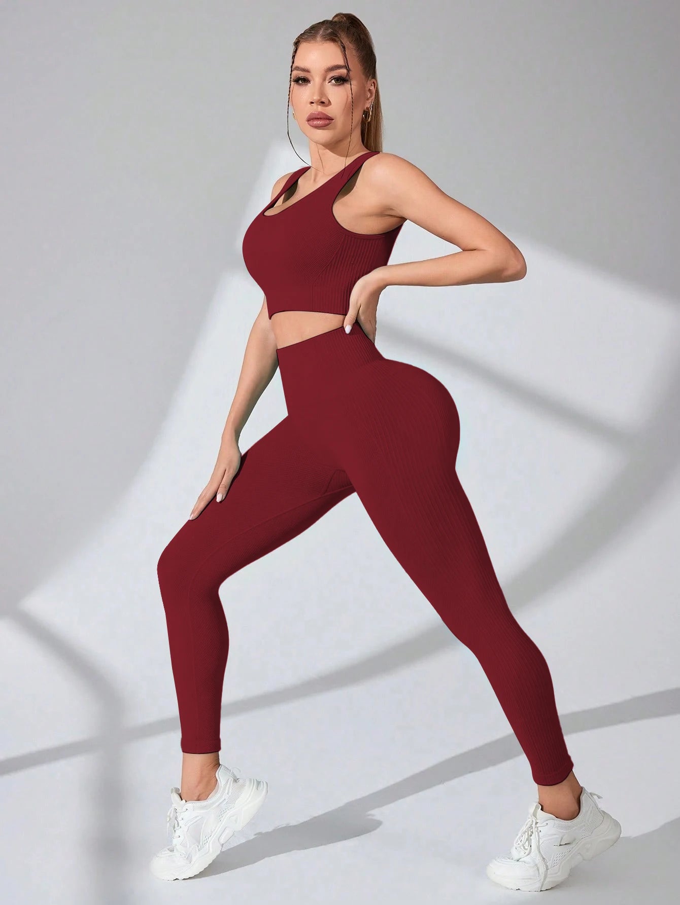 Curve & Flow Set - Cross Strap Tummy Control