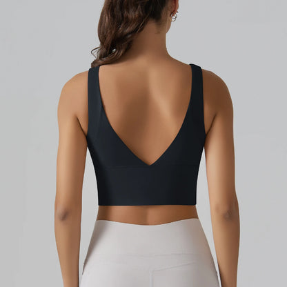 Women Athletic Sports Bra Shockproof Yoga Gym Running Workout Top