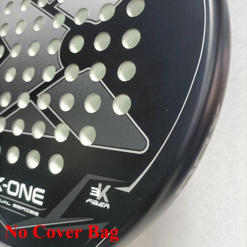 X-ONE Carbon Fiber Padel Racket Round Shape 3K 12K 18K Paddle Tennis Racquet