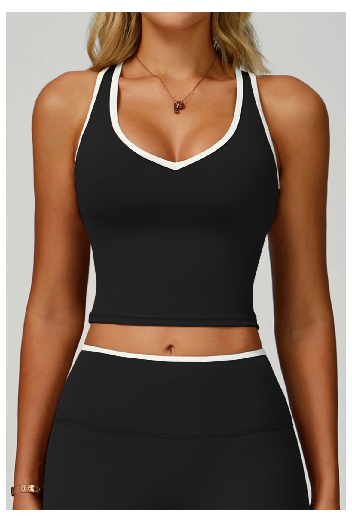 Women Sports Bra High Support Yoga Top Gym Workout Padded Fitness Vest