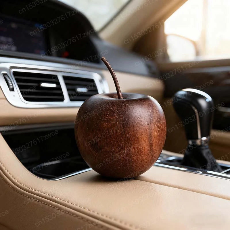 Natural Wood Apple Aroma Diffuser – Essential Oil Scent Decor