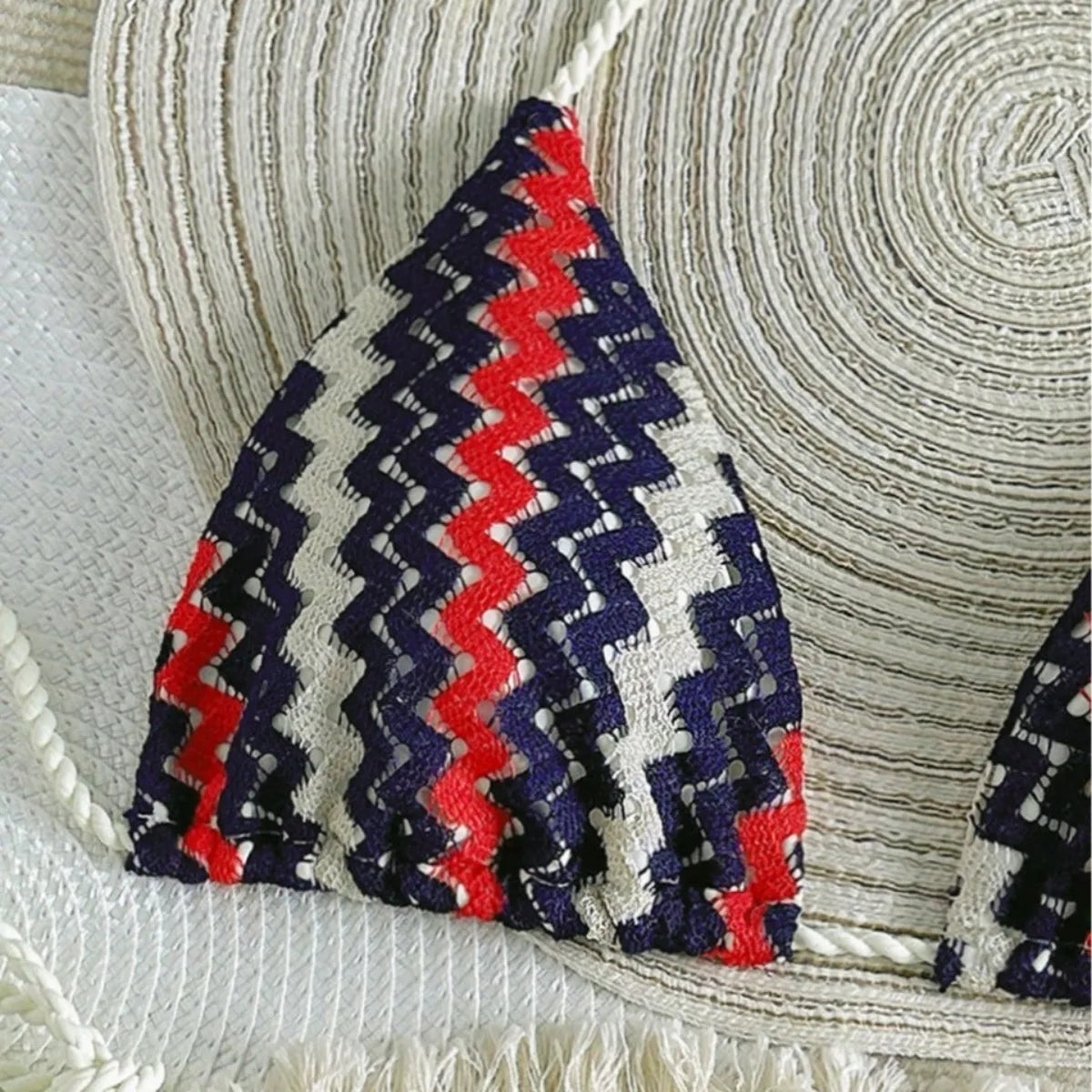 Laguna Isla - Stripey Crochet Bikini