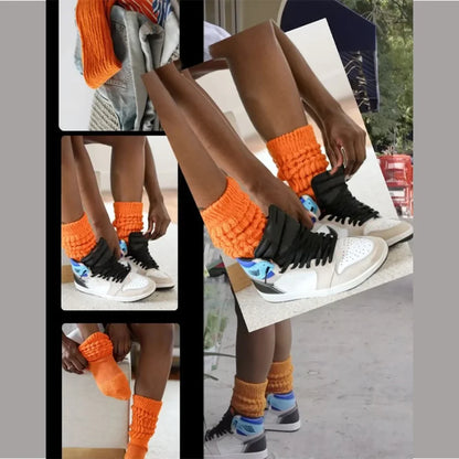 Essential Slouch Socks - White