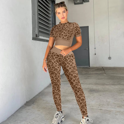 Curve & Flow Set - Seamless Leopard