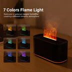 Flame Essential Oil Diffuser | Mini Air Humidifier with LED Night Light