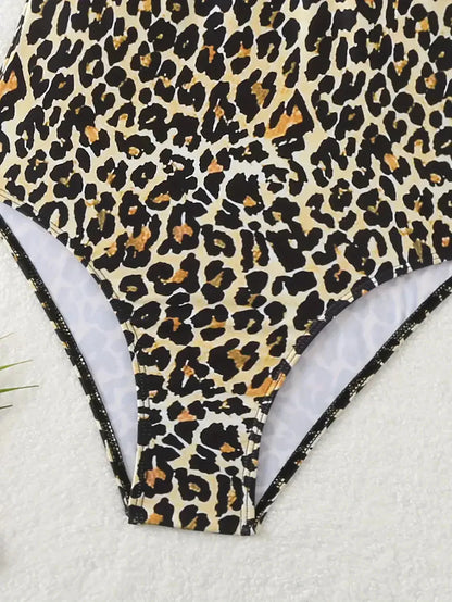 Heatwave Curve - Strappy Backless Leopard
