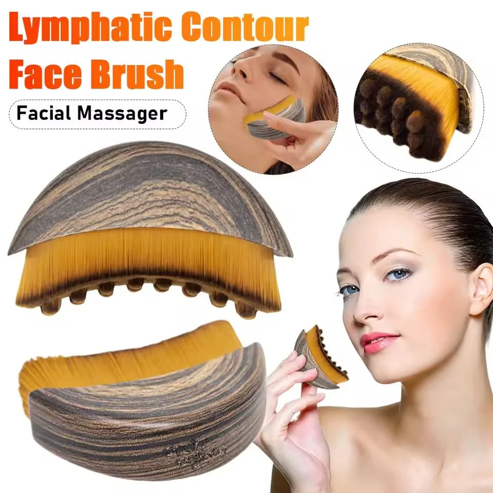 Lymphatic Contour Face Brush | Facial Drainage & Sculpting Tool
