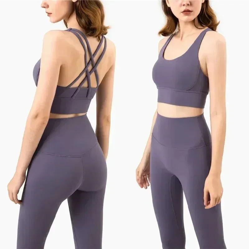 2 Piece Yoga Set | High Waist Booty Lift Gym Outfit