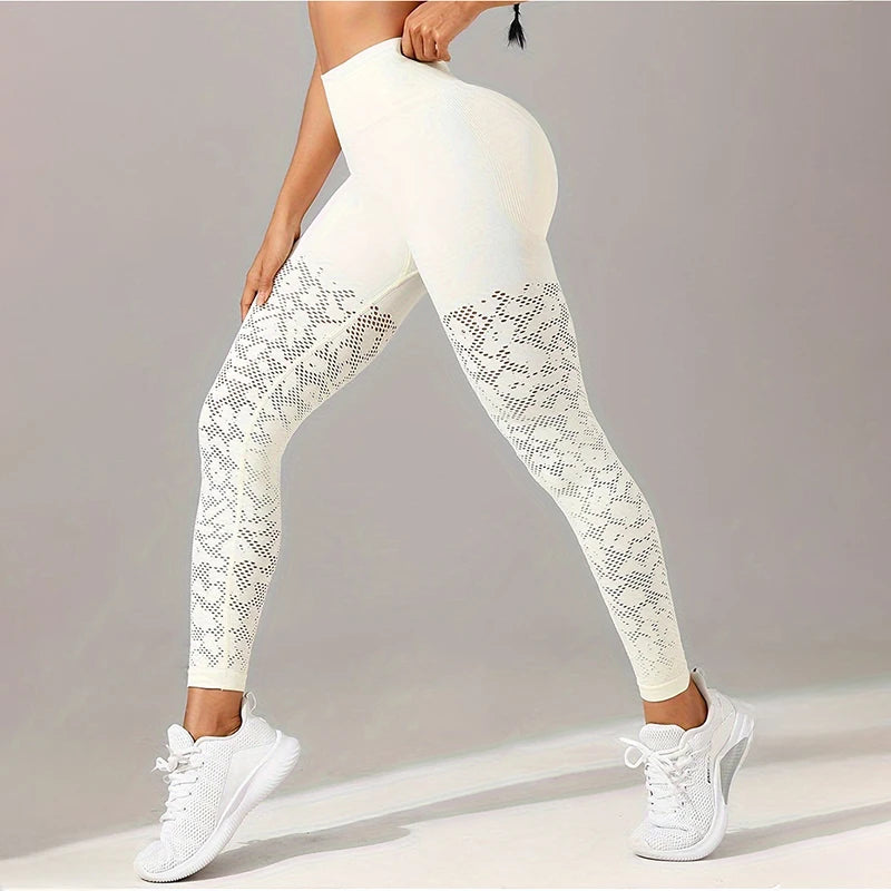 Sculpt & Flow Leggings - Jacquard Mesh