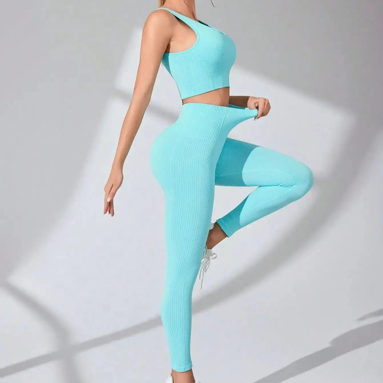 Curve & Flow Set - Cross Strap Tummy Control