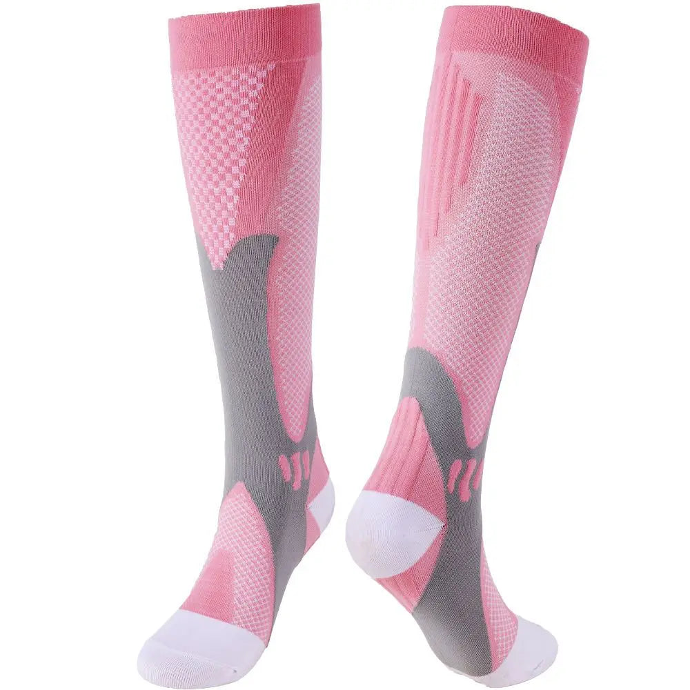 Womans Mens Running Compression Socks Unisex 20-30mmHg Sport Pain Relief Black