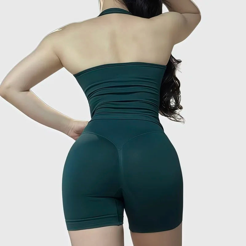 Curve & Flow Set - Seamless Halter Neck