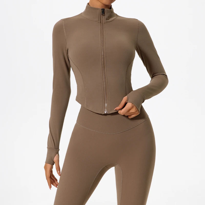 Women Zip Up Yoga Jacket | Ultra Soft Quick Dry Sports Top