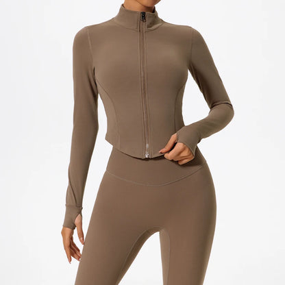 Women Zip Up Yoga Jacket | Ultra Soft Quick Dry Sports Top
