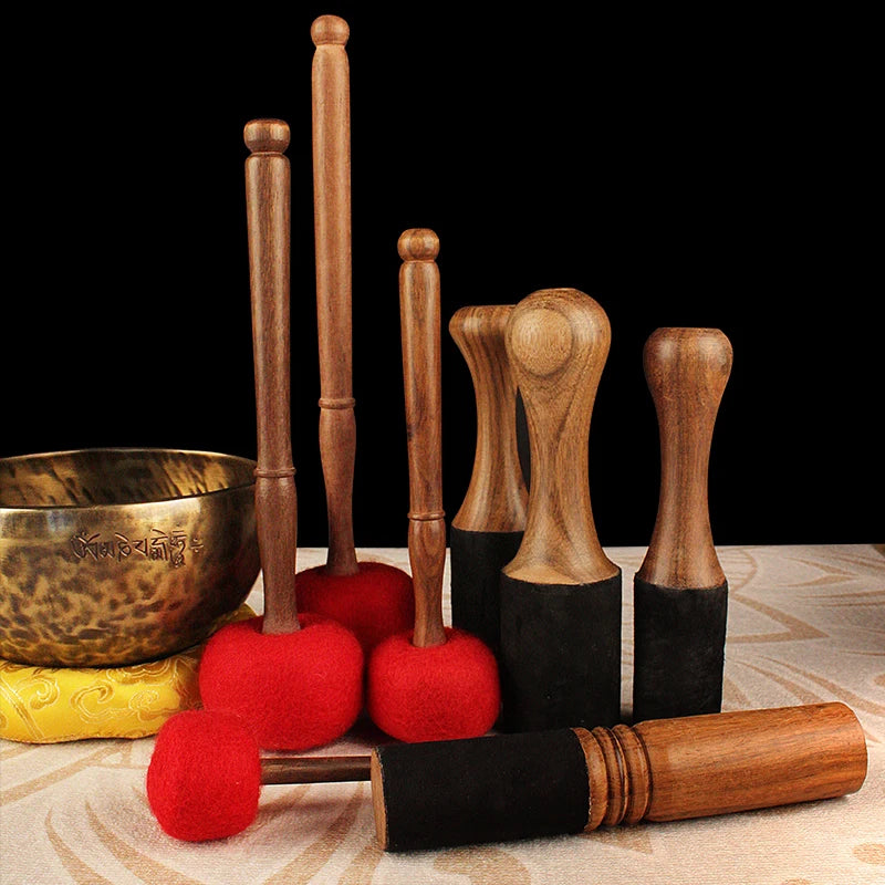 Singing Bowl Mallet | Wooden Wool Felt Stick for Meditation