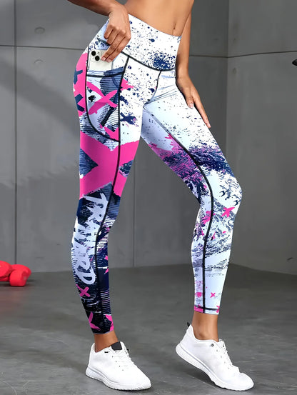 Second Skin Leggings - Patchwork Print