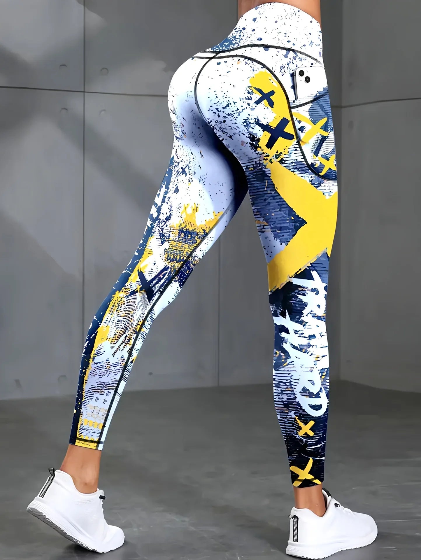 Second Skin Leggings - Patchwork Print