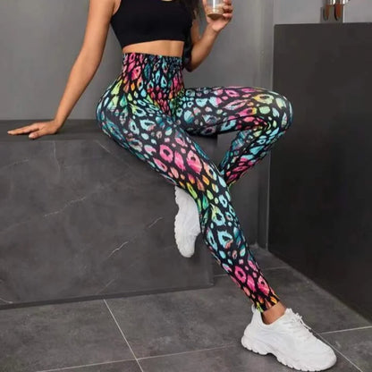 Second Skin Leggings - Seamless Multicolor Pattern