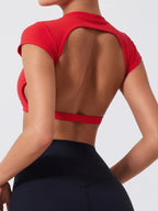Hearuisavy Sports Top | Backless Yoga Crop Activewear
