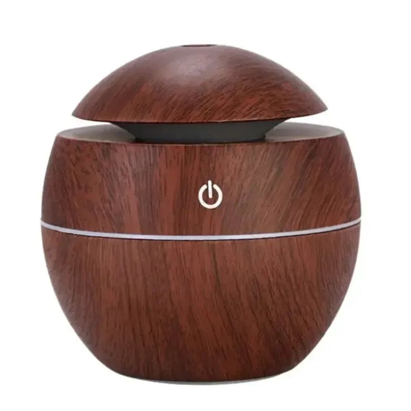 Mini Home Wood Grain Air Humidifier – USB Ultrasonic Cool Mist Aroma Diffuser