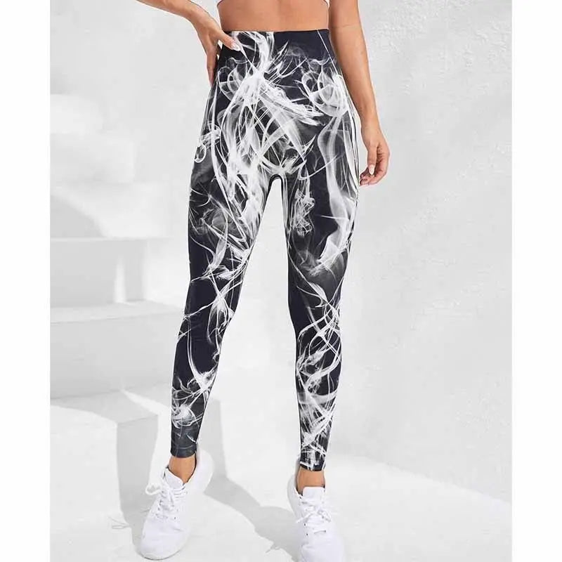 Second Skin Leggings - Seamless Multicolor Pattern