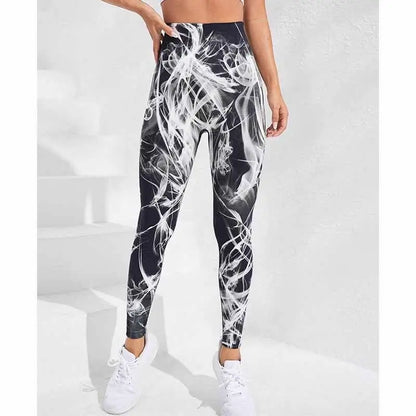 Second Skin Leggings - Seamless Multicolor Pattern