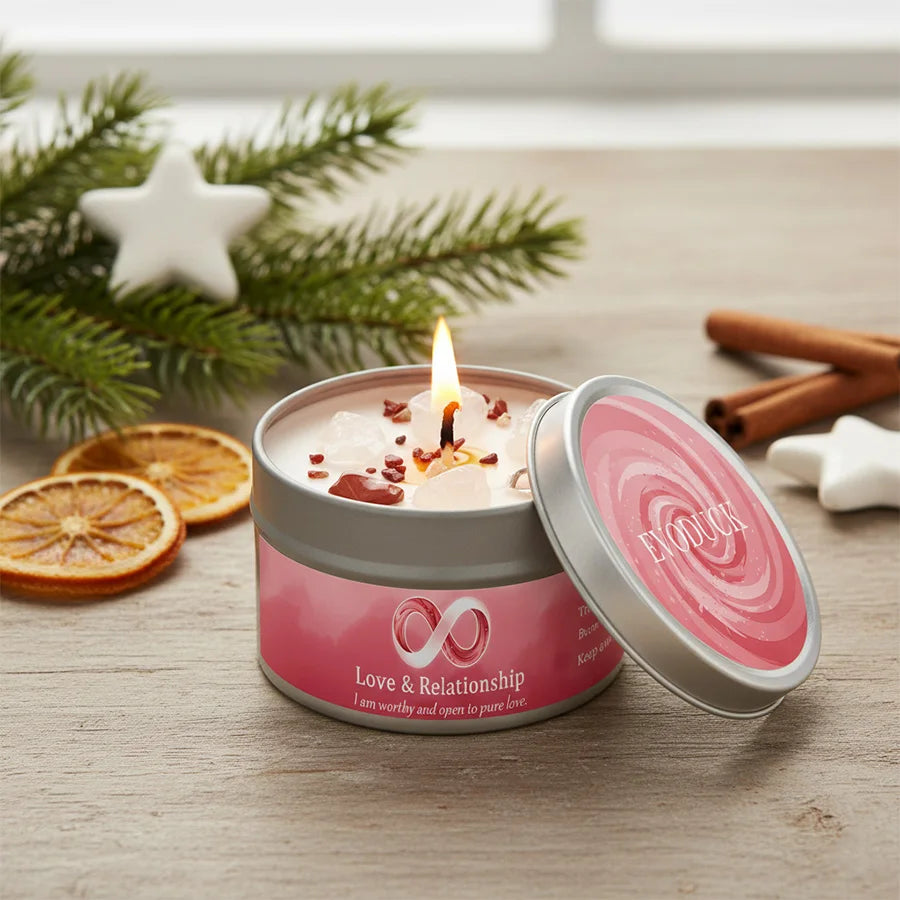 Crystal Candle 3oz | Healing Scented Gift