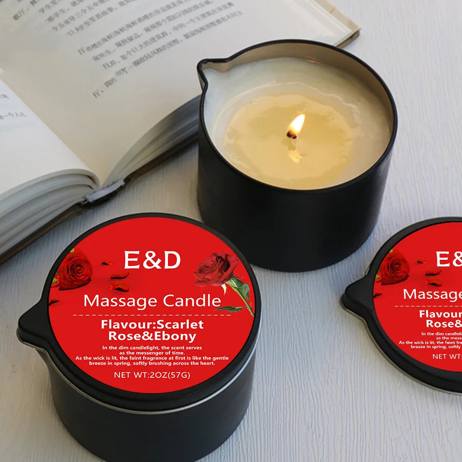 EVODUCK Luxury Massage Oil Candle | Stress Relief Aromatherapy