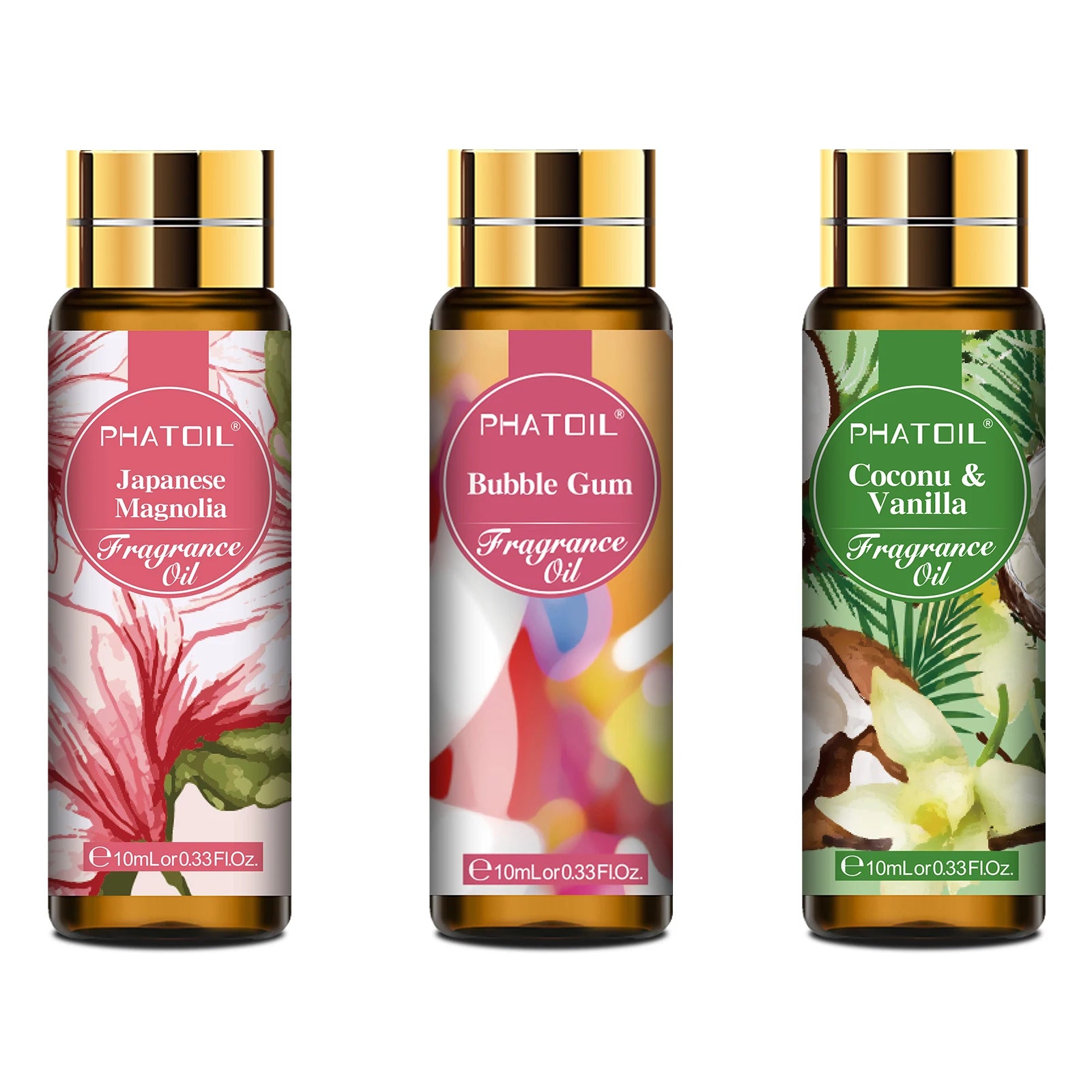 PHATOIL 10ml Fragrance Oil | Coconut Vanilla Aromatherapy Diffuser Oil